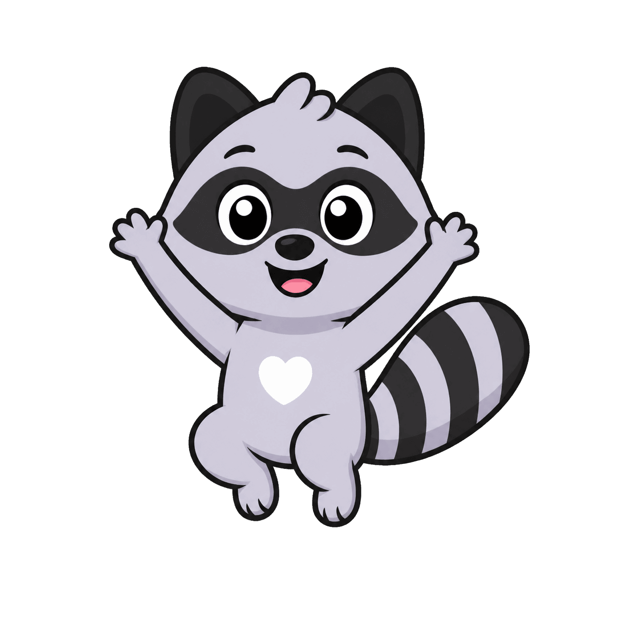 LifePal raccoon companion jumping